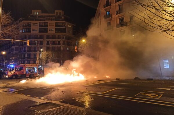 Protestas en Barcelona - Sputnik Mundo