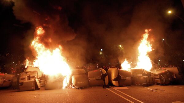 Protestas en Barcelona - Sputnik Mundo