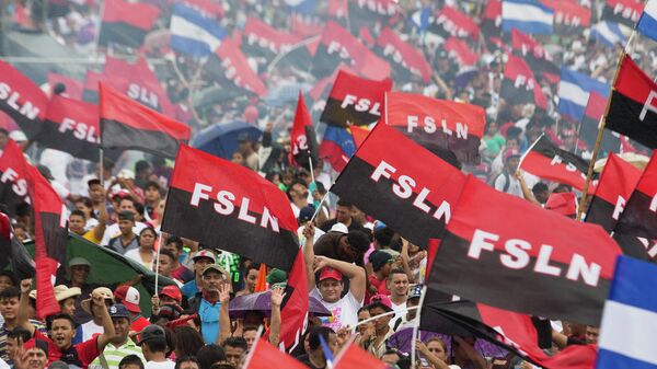 Partidarios del Frente Sandinista de Liberación Nacional (FSLN) - Sputnik Mundo