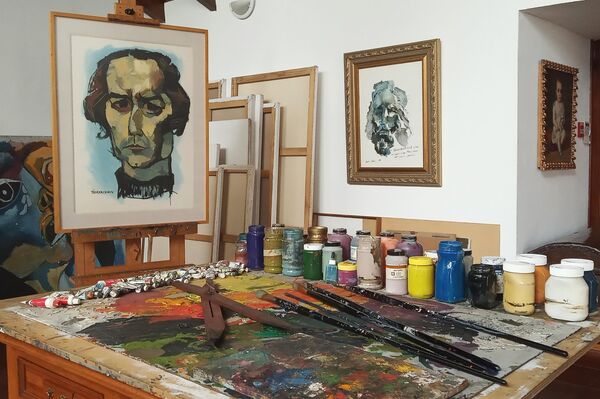 El taller donde pintaba Guayasamín El taller donde pintaba Guayasamín - Sputnik Mundo