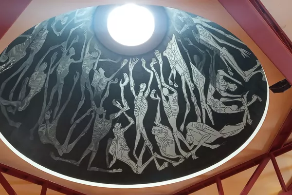Obra sobre Potosí en el interior de la Capilla Obra sobre Potosí en el interior de la Capilla - Sputnik Mundo