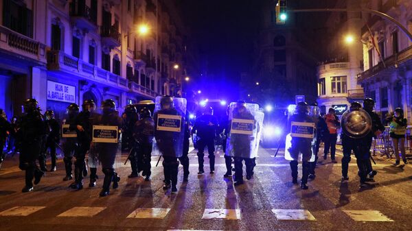 Protestas en Barcelona, España - Sputnik Mundo