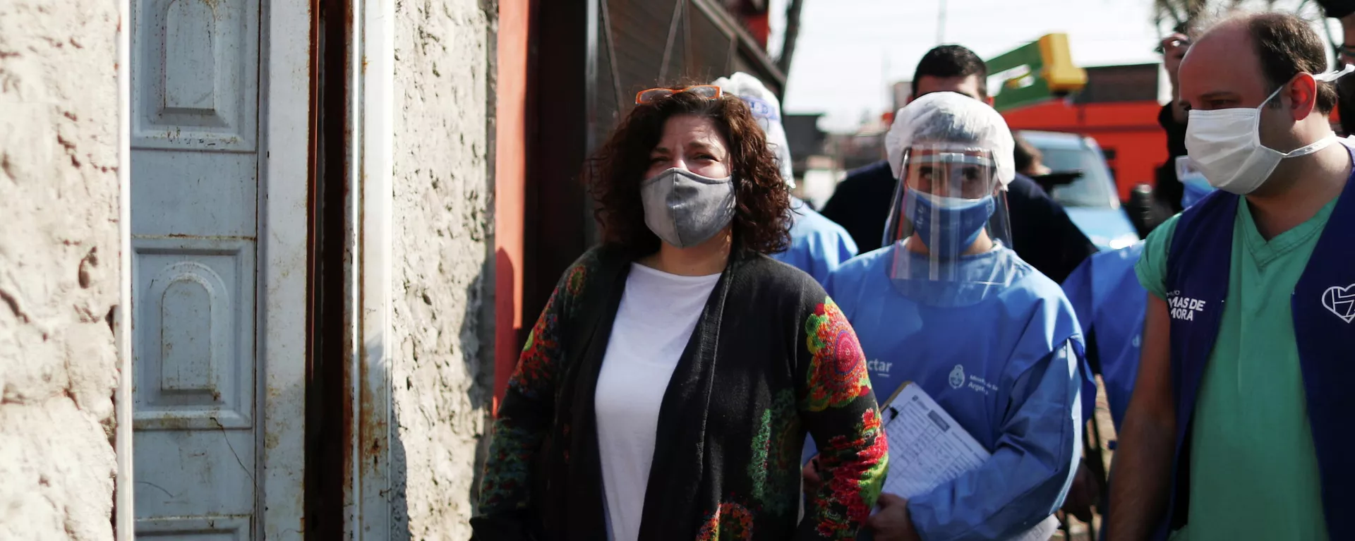 La ministra de Salud de Argentina, Carla Vizzotti, durante una recorrida - Sputnik Mundo, 1920, 29.10.2021