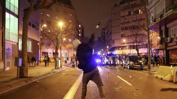 Protestas en Barcelona - Sputnik Mundo