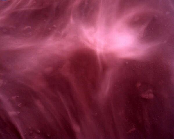 La superficie de Marte bajo el róver de la NASA, en la imagen captada por la cámara inferior del vehículo el 22 de febrero de 2021.  - Sputnik Mundo