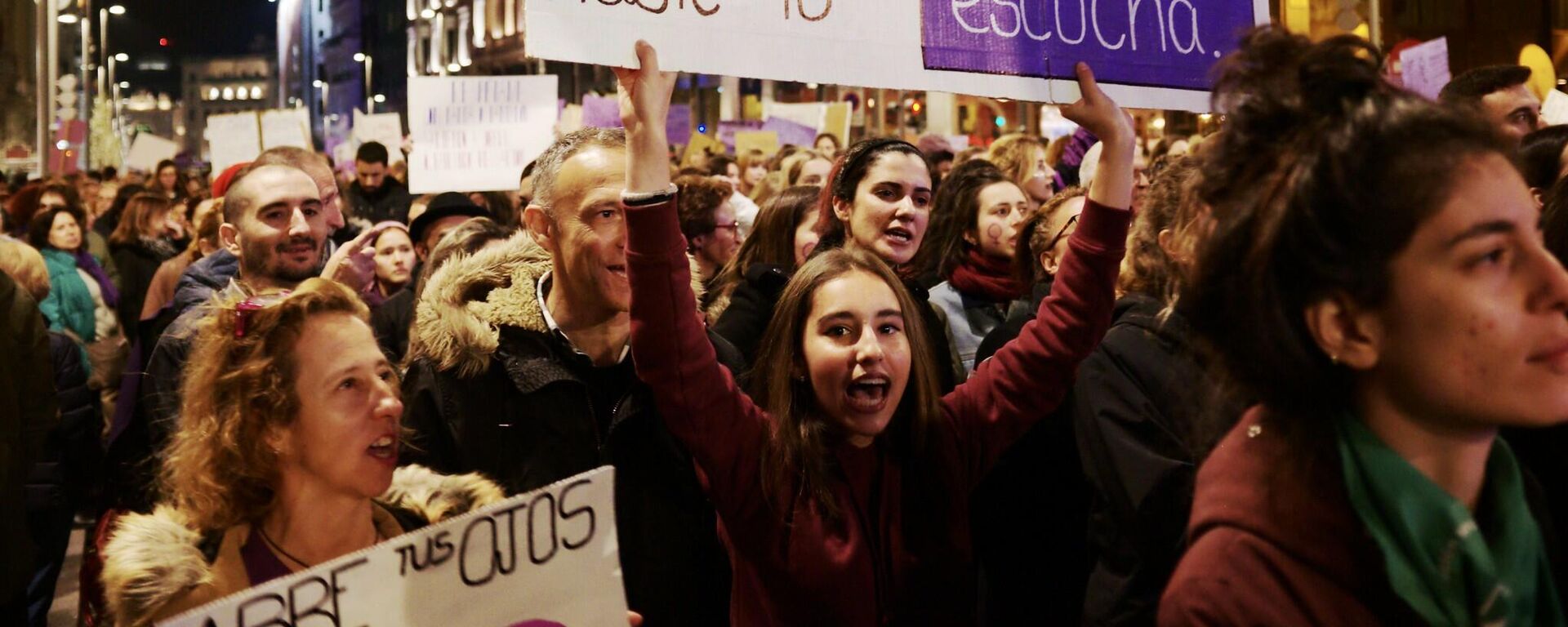 Manifestación del 8M en Madrid - Sputnik Mundo, 1920, 04.03.2021