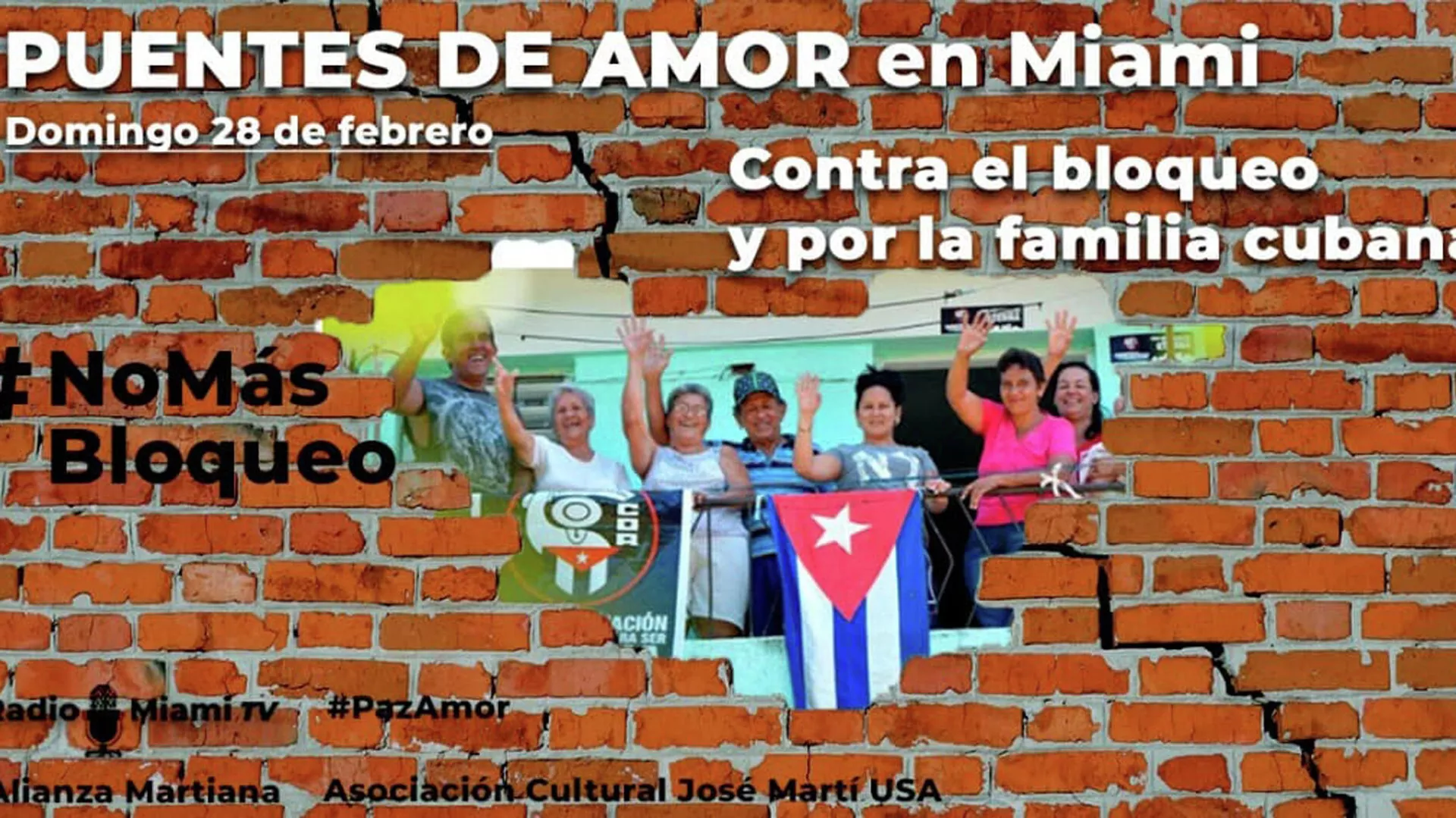 Un cartel de 'Puentes de Amor' Un cartel de 'Puentes de Amor' - Sputnik Mundo, 1920, 27.02.2021