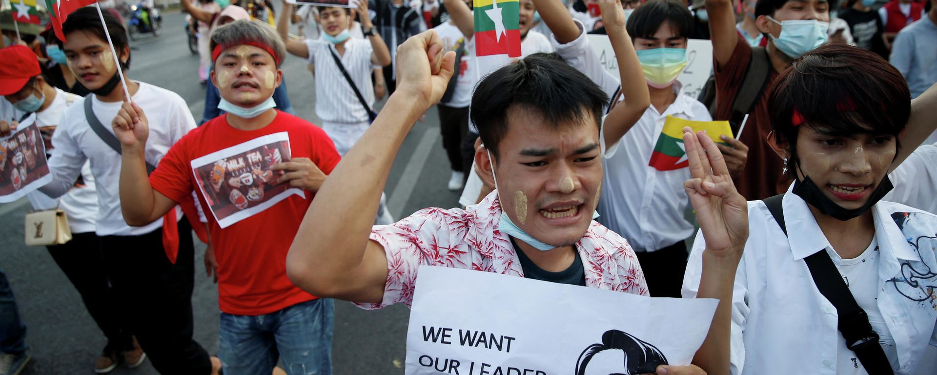 Protestas en Birmania contra el golpe de Estado - Sputnik Mundo, 1920, 28.02.2021