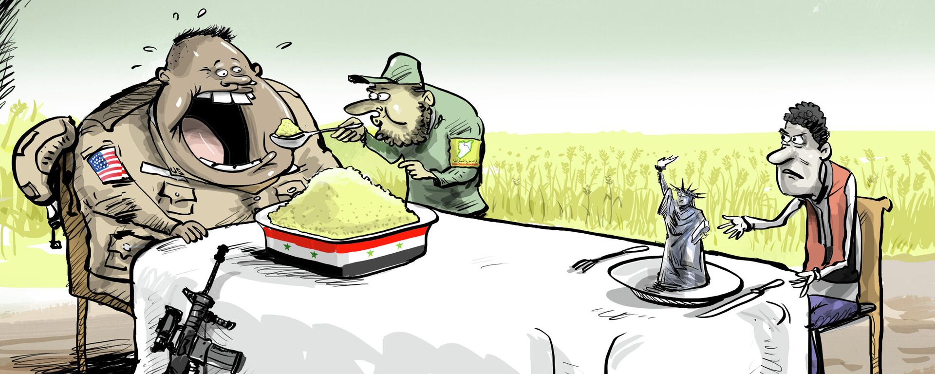 Siria denuncia que los soldados de EEUU roban comida del país y la trasladan a Irak  - Sputnik Mundo, 1920, 02.03.2021