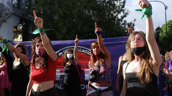 Feministas argentinas - Sputnik Mundo