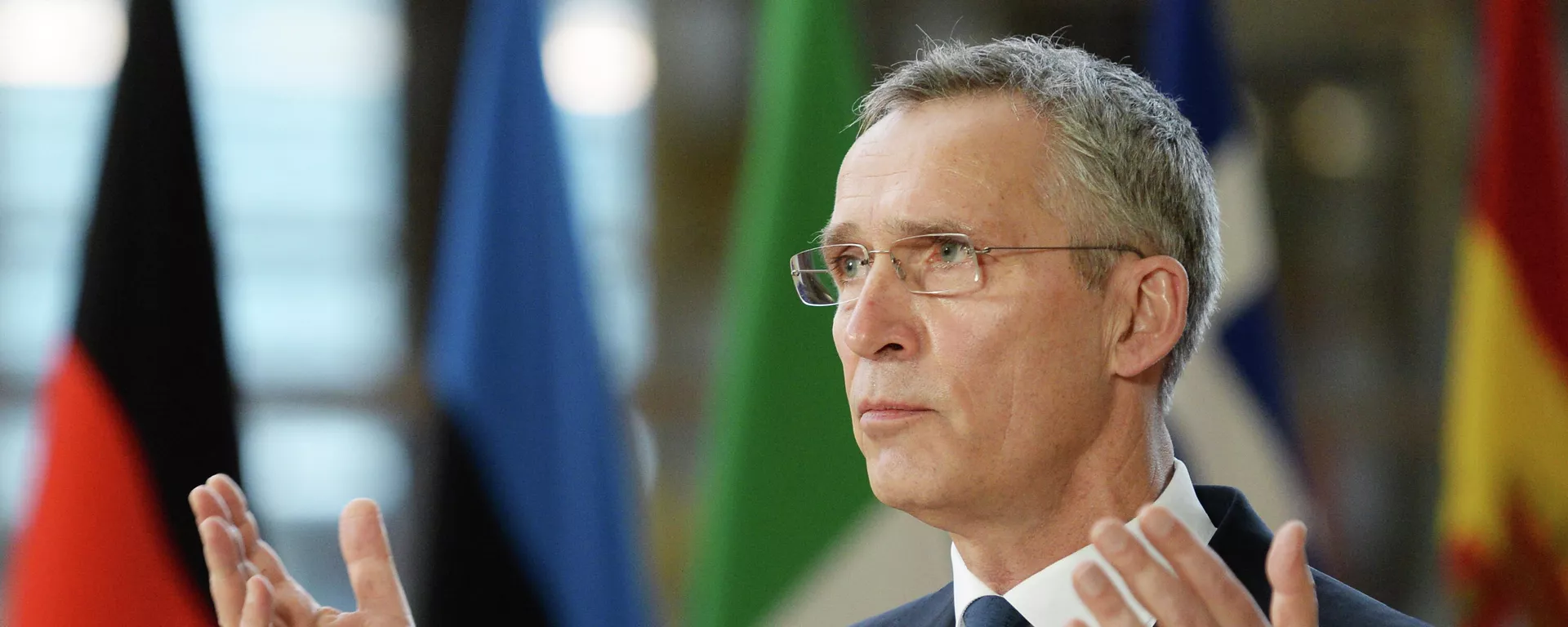 El secretario general de la alianza, Jens Stoltenberg. El secretario general de la alianza, Jens Stoltenberg. - Sputnik Mundo, 1920, 21.10.2021