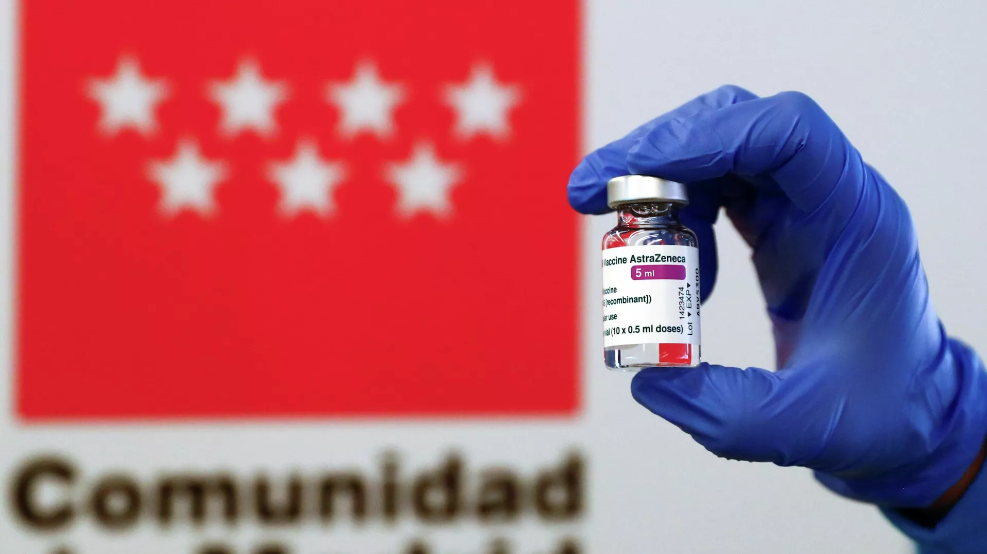 Vacunación con AstraZeneca en Madrid