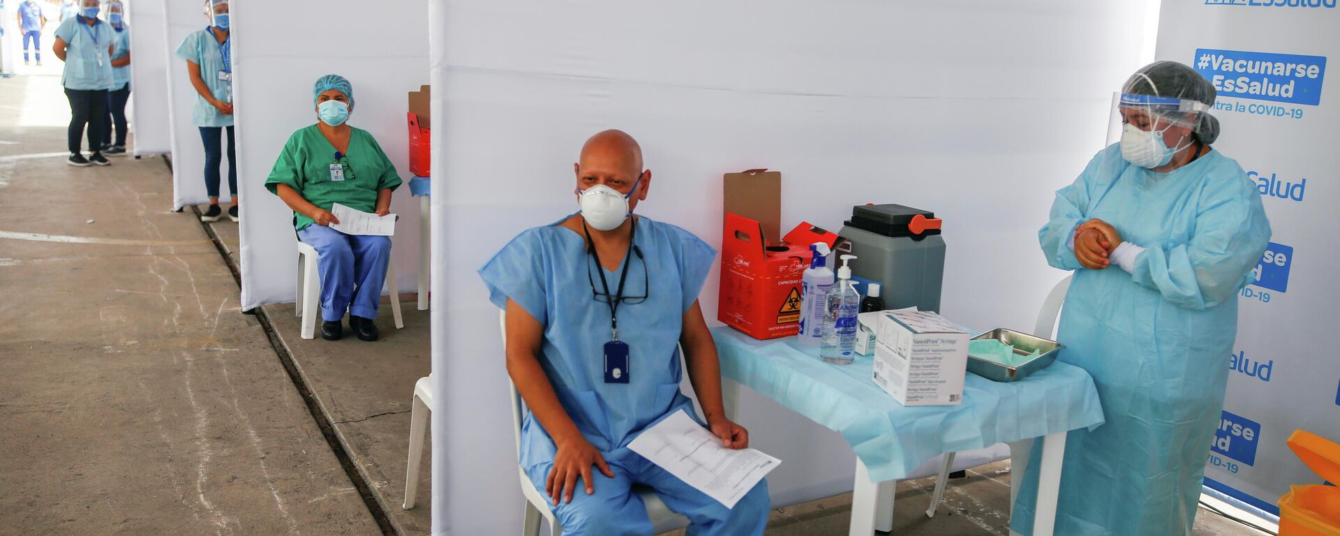 Vacunación contra COVID-19 en Lima, Perú Vacunación contra COVID-19 en Lima, Perú - Sputnik Mundo, 1920, 04.03.2021