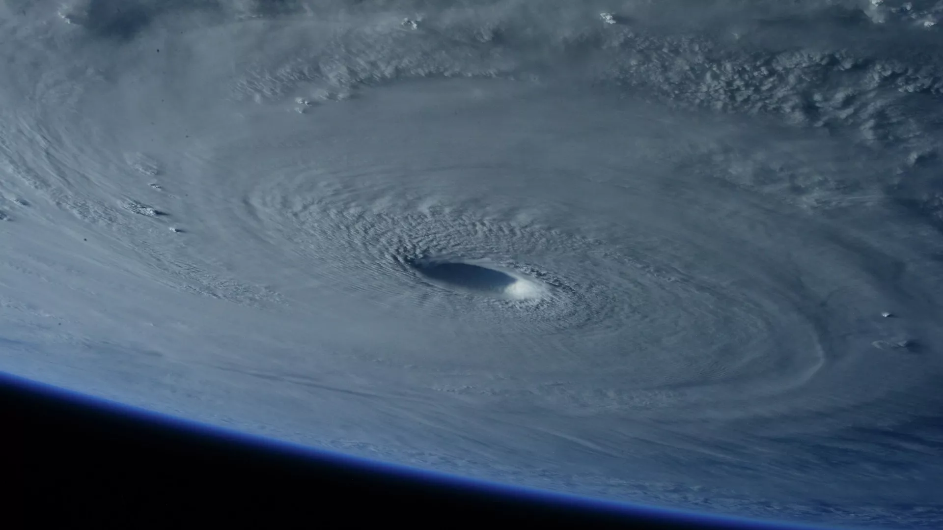 Un huracán visto del espacio (imagen referencial)