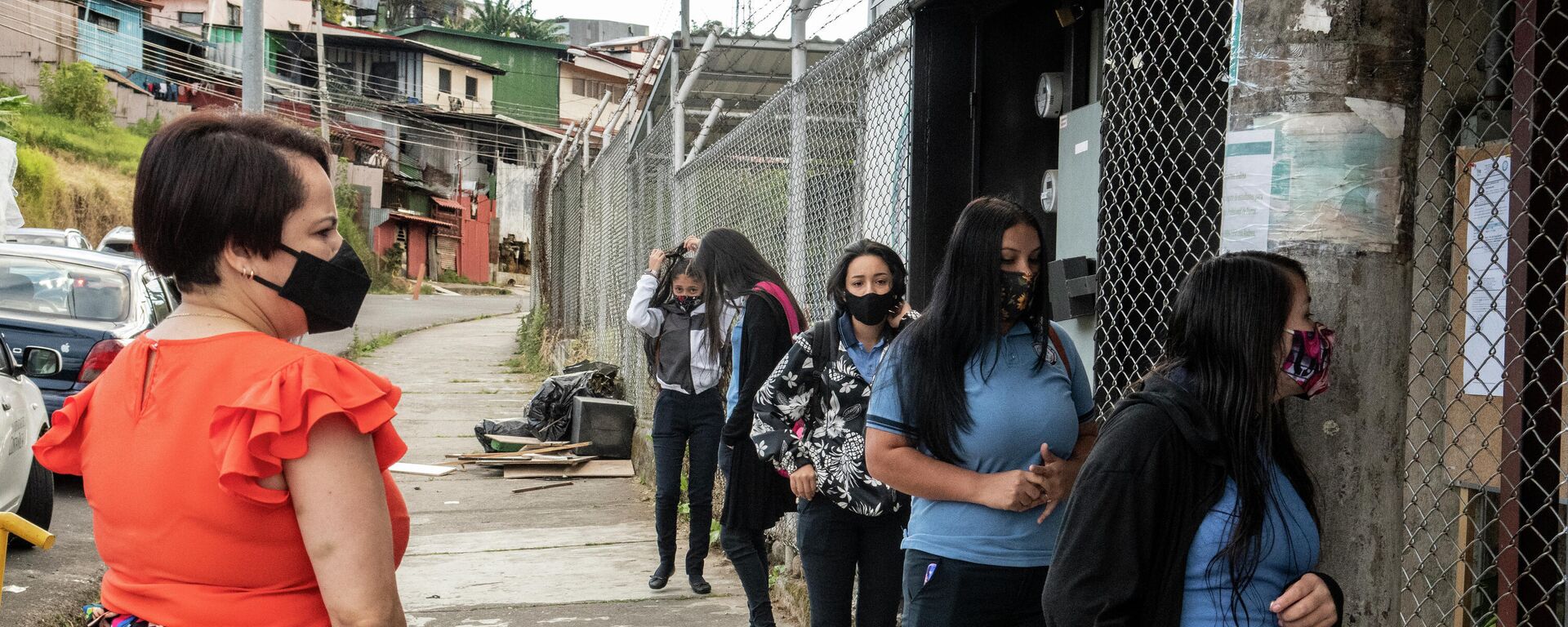 Estudiantes en mascarillas en Costa Rica - Sputnik Mundo, 1920, 08.03.2021