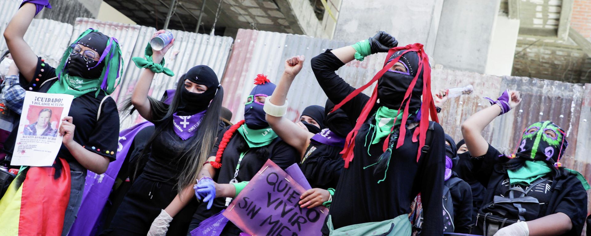 Marcha de las mujeres en Bolivia Marcha de las mujeres en Bolivia - Sputnik Mundo, 1920, 08.03.2021
