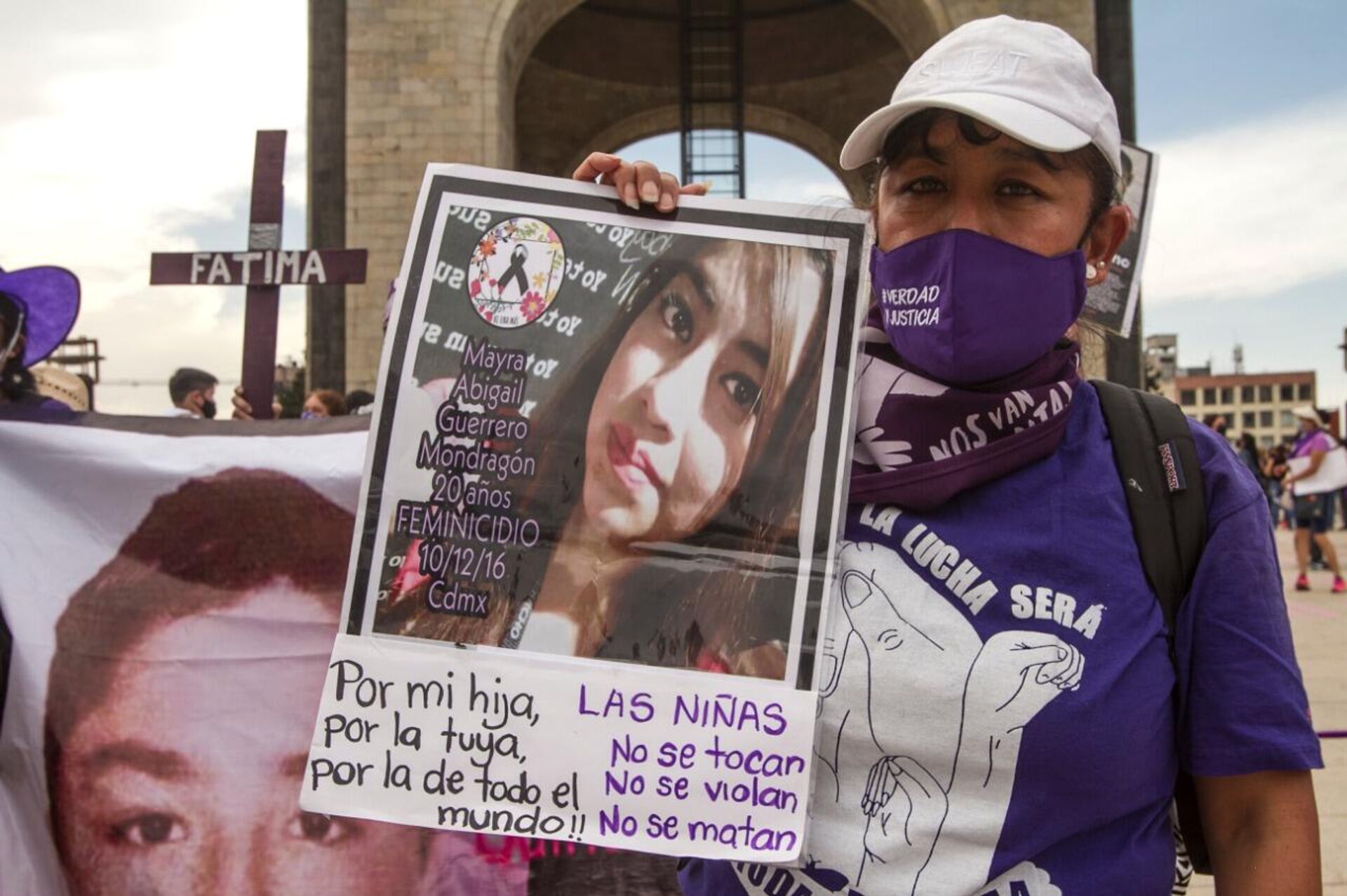 Araceli Mondragón durante la marcha del 8 de marzo de 2021en la Ciudad de México - Sputnik Mundo, 1920, 09.03.2021