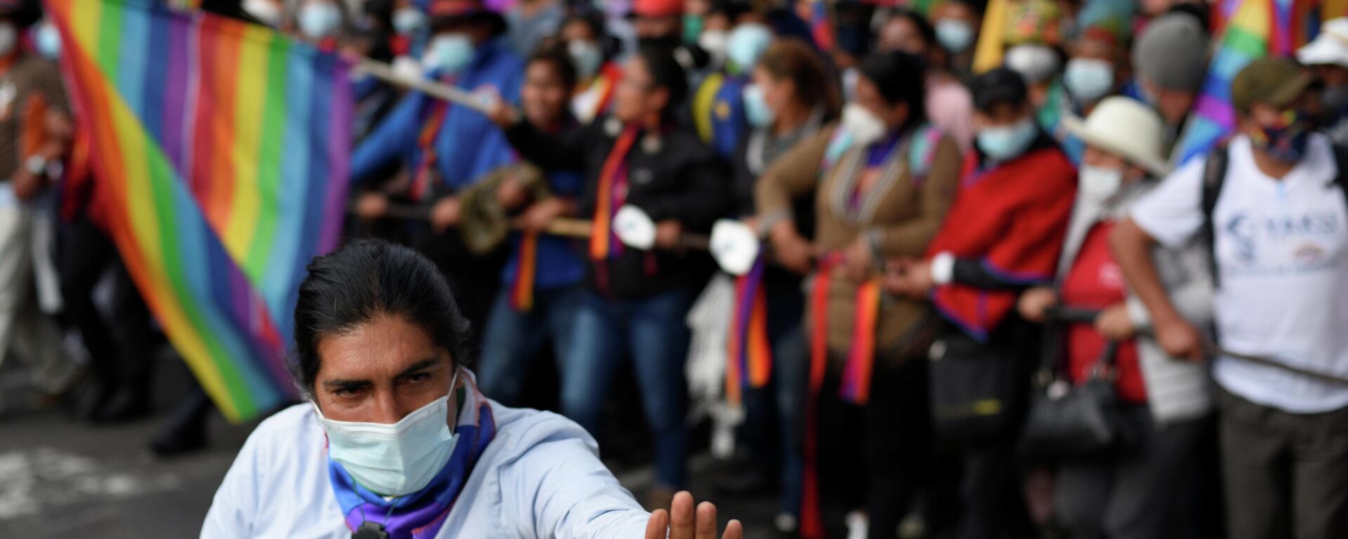 Yaku Pérez, candidato a la presidencia de Ecuador - Sputnik Mundo, 1920, 09.03.2021