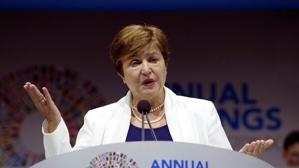 Kristalina Georgieva,  directora gerente del FMI  - Sputnik Mundo