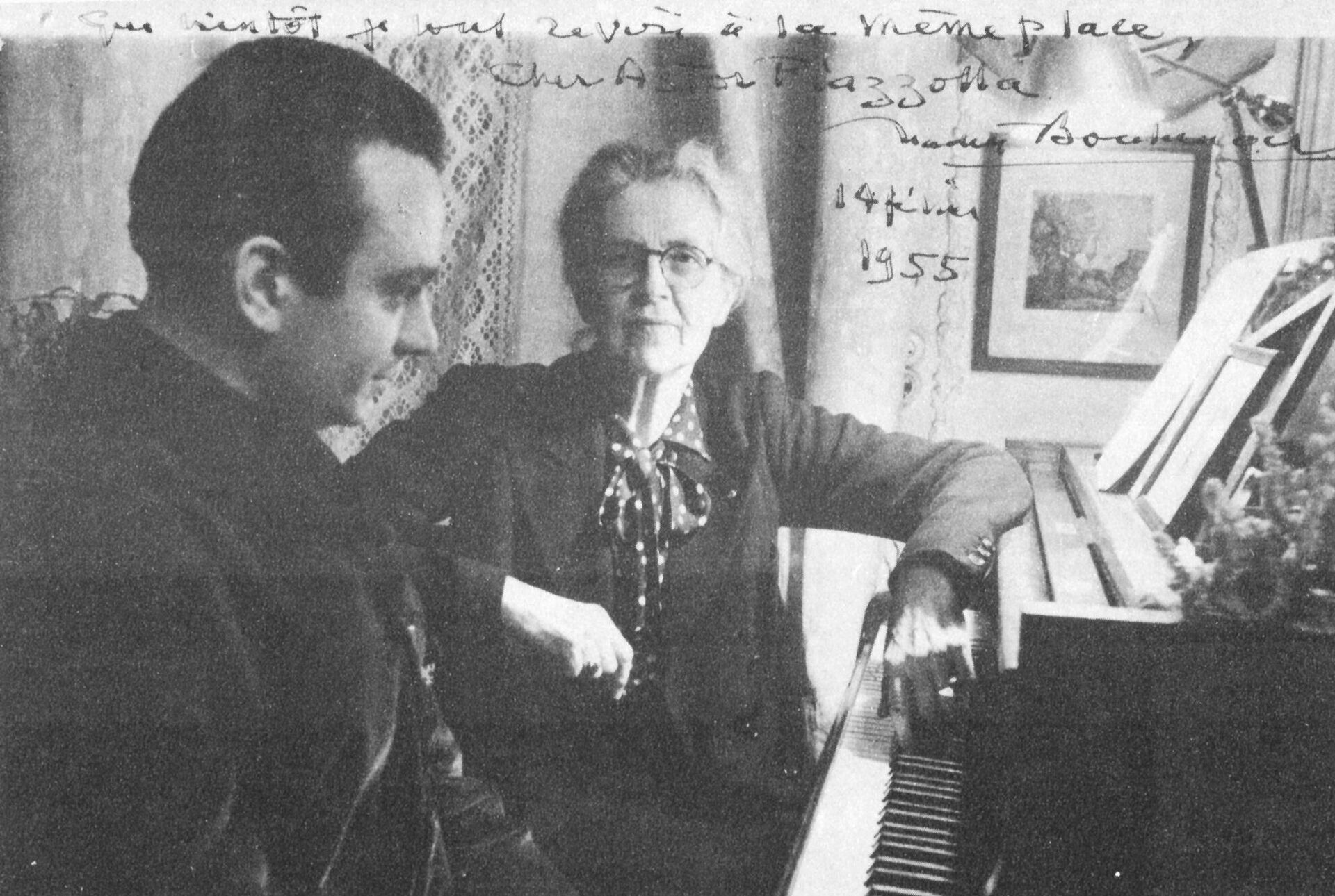 Ástor Piazzolla junto a Nadia Boulanger - Sputnik Mundo, 1920, 11.03.2021