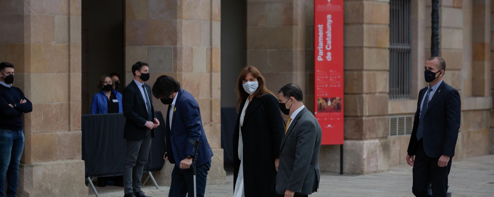 Laura Borràs a su llegada al Auditorio del Parlamento de Cataluña - Sputnik Mundo, 1920, 12.03.2021