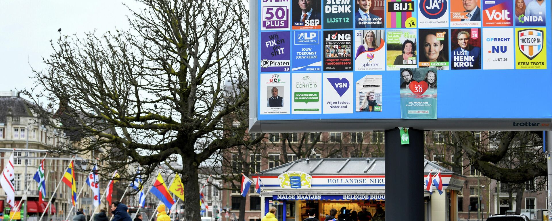 Un cartel electoral en La Haya - Sputnik Mundo, 1920, 14.03.2021