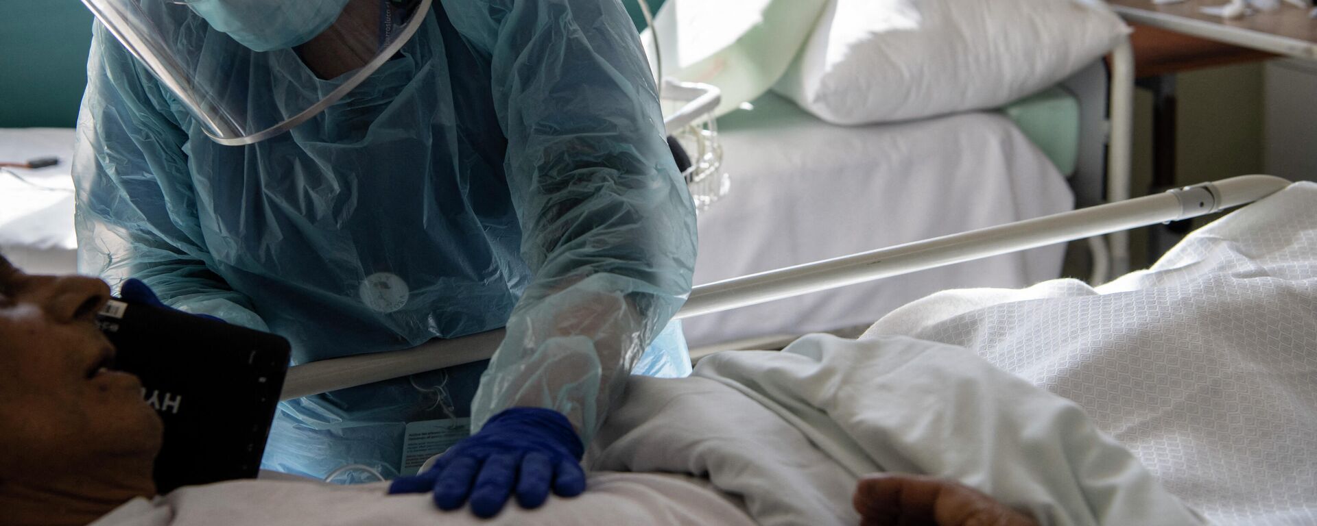 Paciente con COVID-19 en un hospital en Chile - Sputnik Mundo, 1920, 19.03.2021