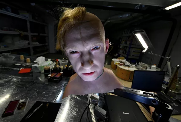 La cabeza de un robot humanoide Robo-C de Promobot. La cabeza de un robot humanoide Robo-C de Promobot. - Sputnik Mundo