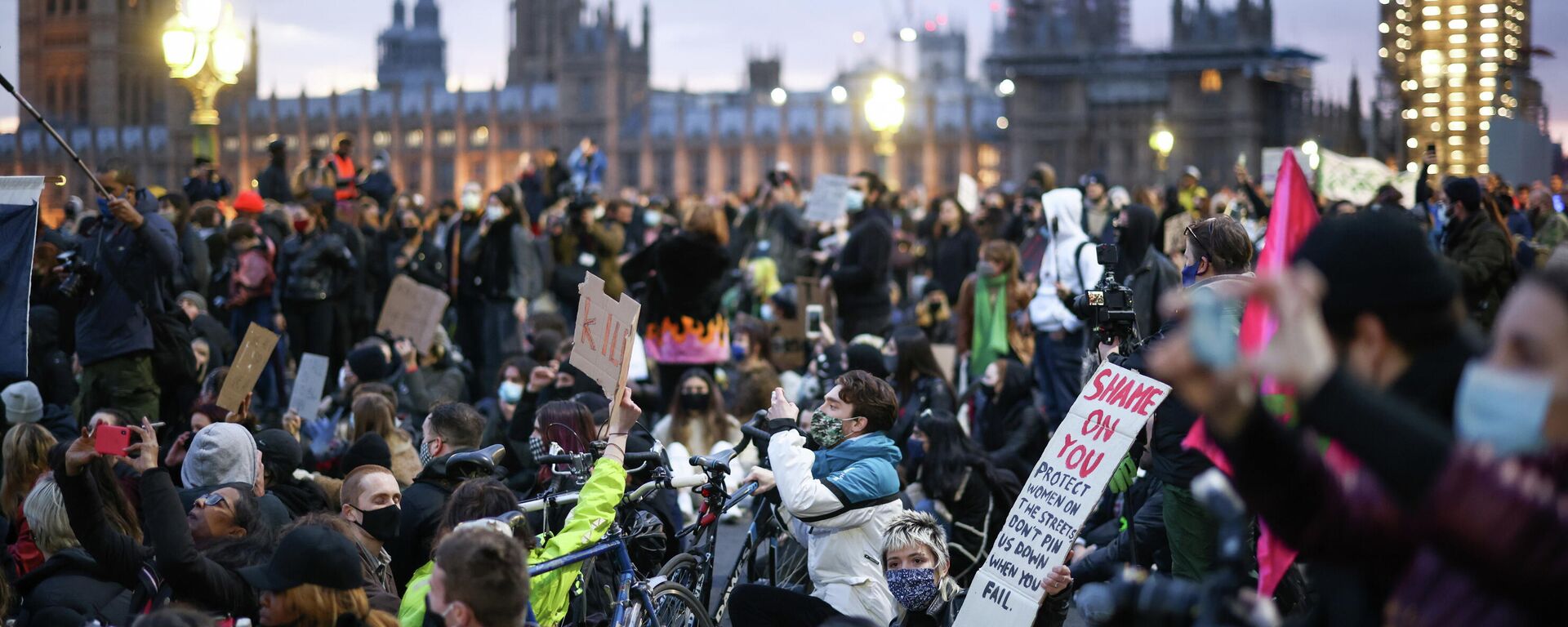 Protestas en Londres por el asesinato de Sarah Everard - Sputnik Mundo, 1920, 16.03.2021
