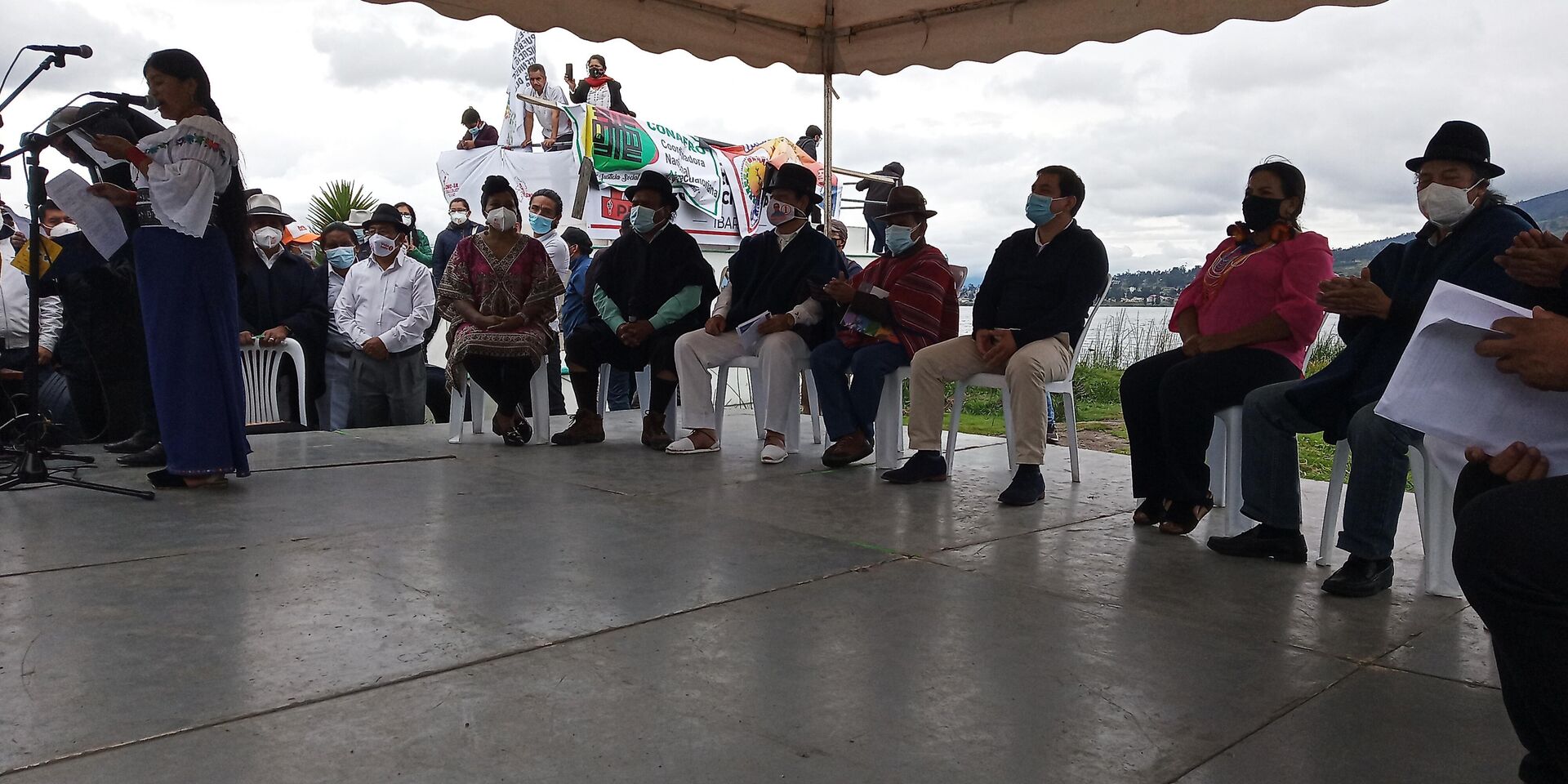 Andrés Arauz, escuchando las propuestas del Acuerdo Plurinacional e Intercultural por la Soberanía y el Agua - Sputnik Mundo, 1920, 17.03.2021