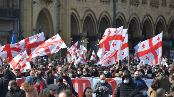 Protestas en Georgia - Sputnik Mundo