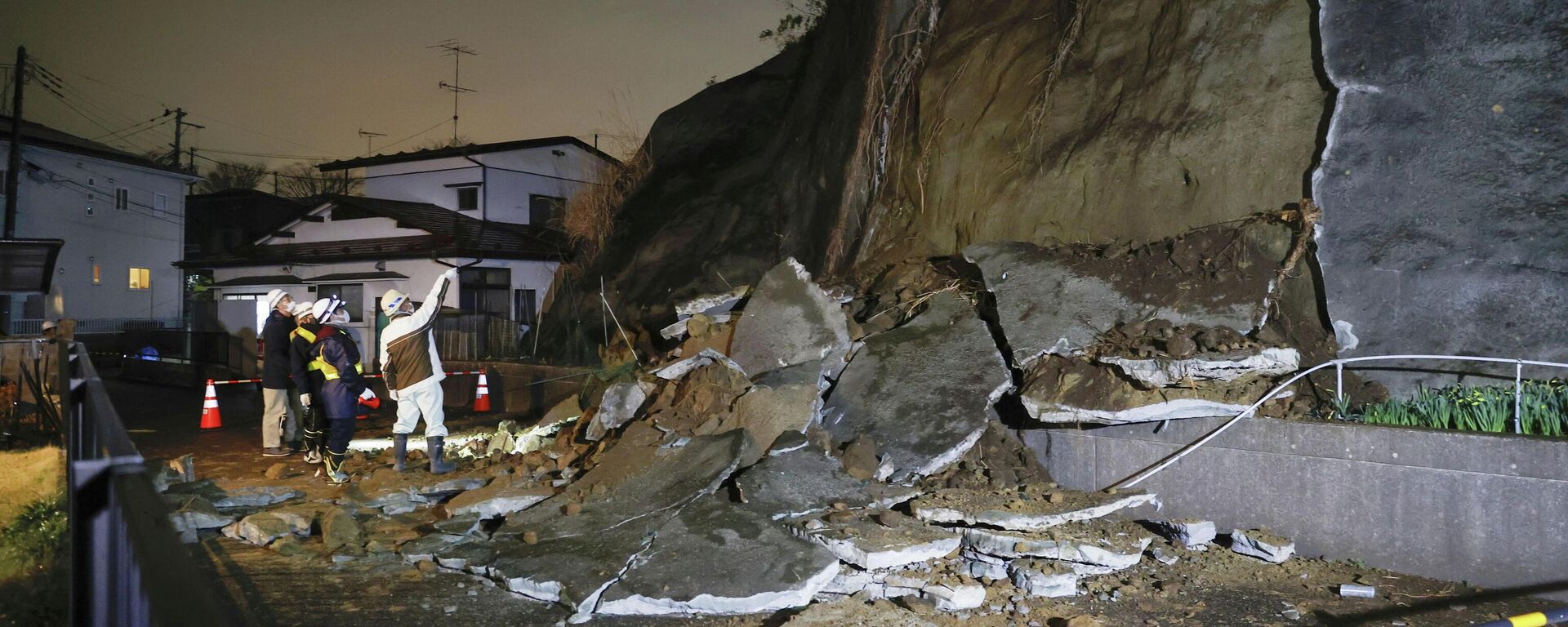 Las consecuencias del terremoto producido en la prefectura de Miyagi, Japón - Sputnik Mundo, 1920, 20.03.2021