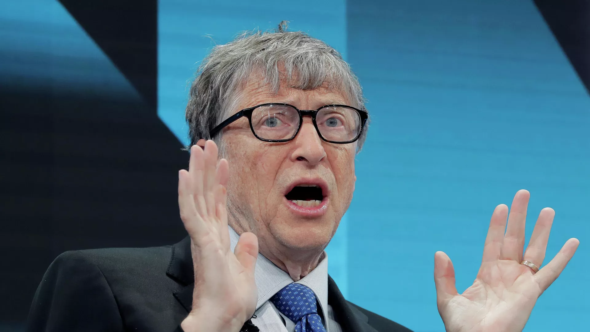 Bill Gates, multimillonario estadounidense, durante el Foro Económico Mundial en Davos (Suiza), el 22 de enero del 2019
