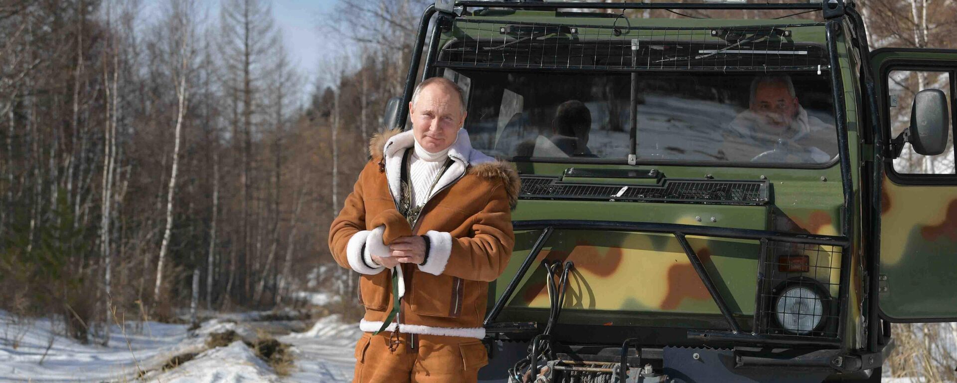 Отдых президента РФ В. Путина в Сибири - Sputnik Mundo, 1920, 22.03.2021