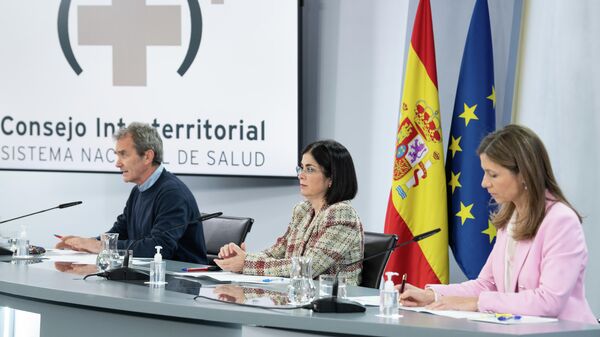 Rueda de prensa posterior al Consejo Interterritorial del Sistema Nacional de Salud - Sputnik Mundo