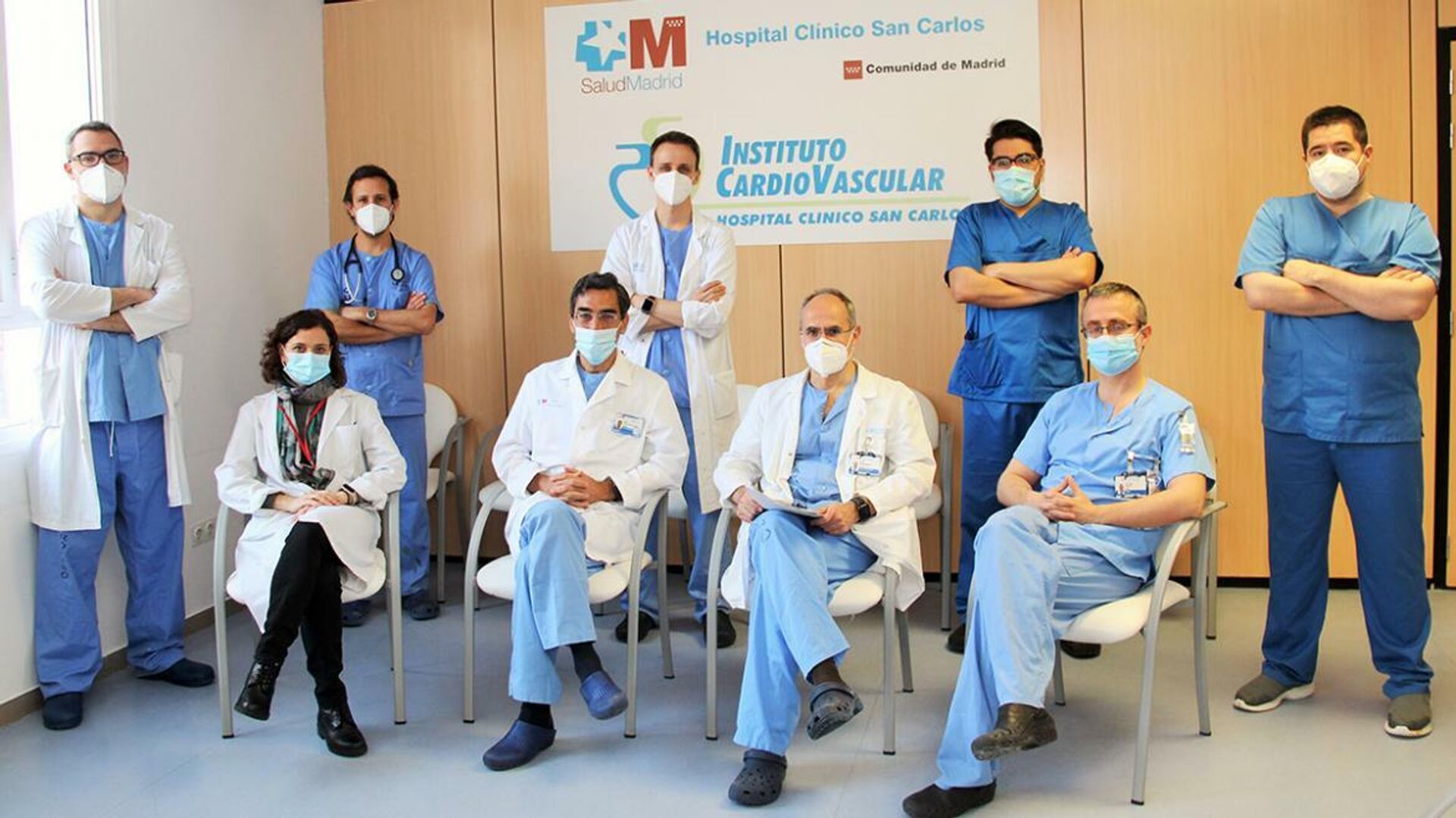 Equipo de de cardiología del Instituto Cardiovascular del Hospital Clínico San Carlos - Sputnik Mundo, 1920, 23.03.2021