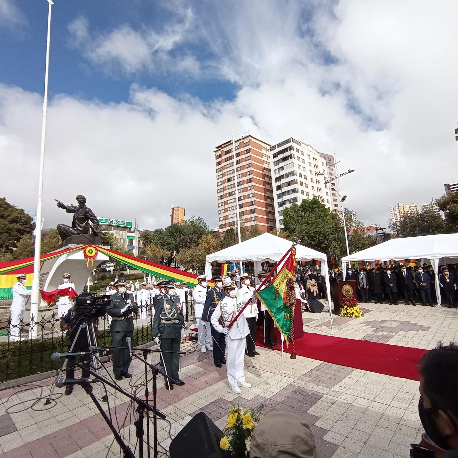 Acto en conmemoración al Día del Mar en Bolivia - Sputnik Mundo, 1920, 24.03.2021