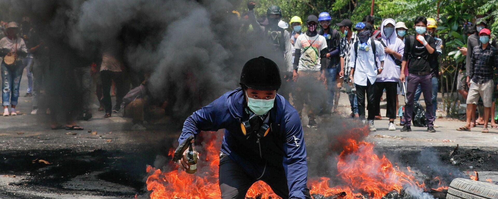 Protestas en Birmania, el 27 de marzo de 2021 Protestas en Birmania, el 27 de marzo de 2021 - Sputnik Mundo, 1920, 27.03.2021