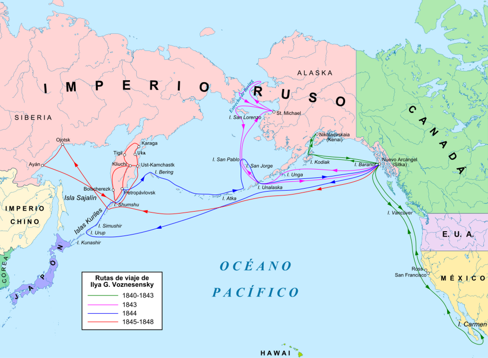 Mapa de la América rusa - Sputnik Mundo, 1920, 30.03.2021