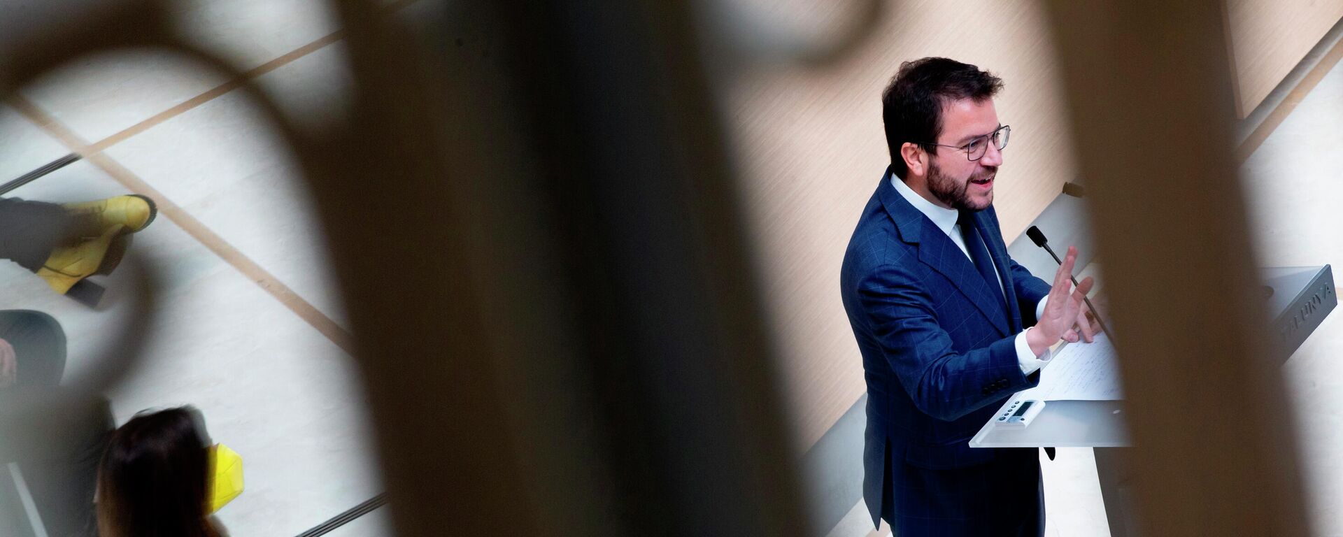 Pere Aragonès, el dirigente de Esquerra Republicana de Cataluña Pere Aragonès, el dirigente de Esquerra Republicana de Cataluña - Sputnik Mundo, 1920, 24.09.2021