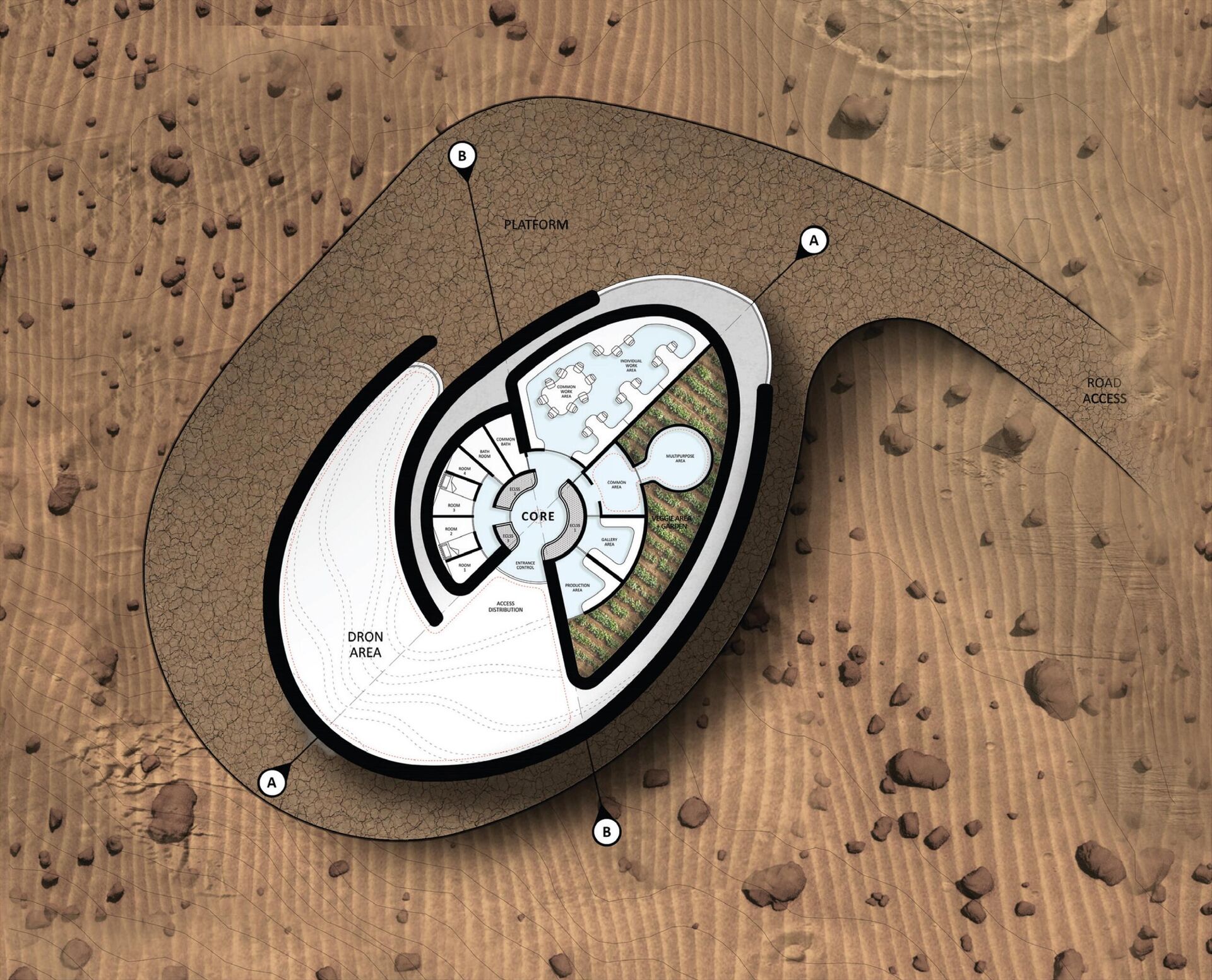 Plano de vivienda marciana  - Sputnik Mundo, 1920, 02.04.2021