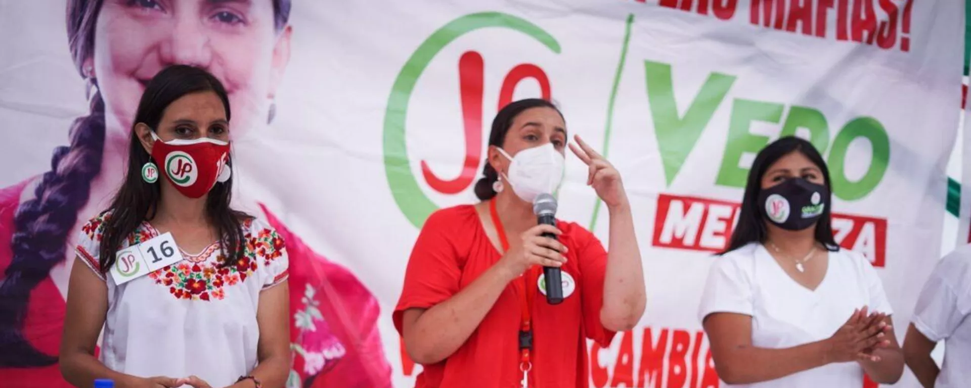 Verónika Mendoza, candidata a la presidencia del Perú por la coalición Juntos por el Perú Verónika Mendoza, candidata a la presidencia del Perú por la coalición Juntos por el Perú - Sputnik Mundo, 1920, 01.04.2021