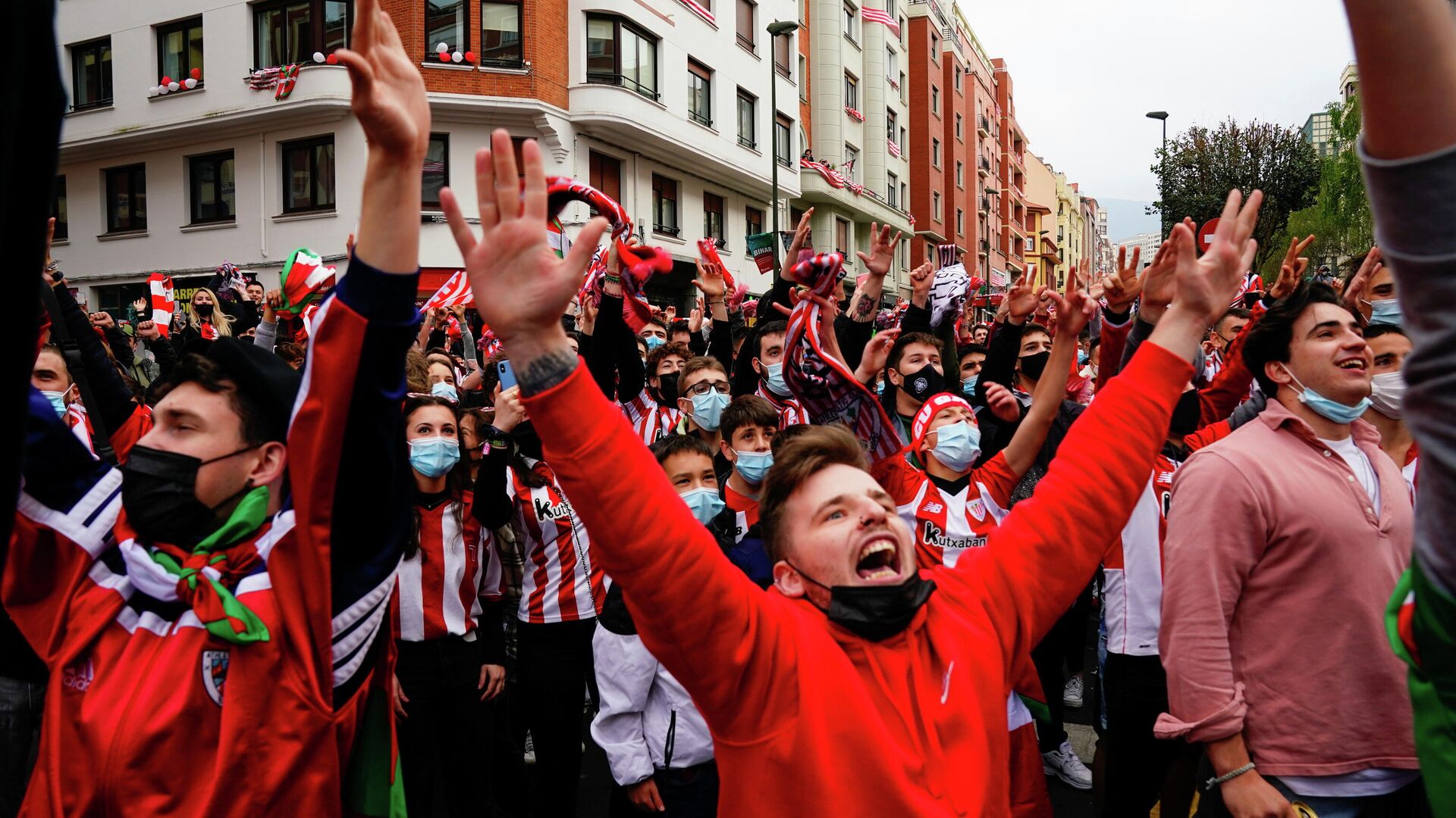 Aficionados del Athletic Club en Bilbao, España Aficionados del Athletic Club en Bilbao, España - Sputnik Mundo, 1920, 03.04.2021