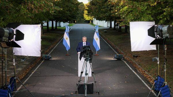 Alberto Fernández, presidente de Argentina - Sputnik Mundo