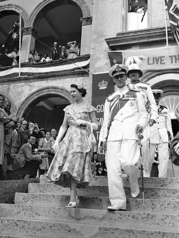 La visita de la reina Isabel II y el Príncipe Felipe a Hamilton, Bermudas (noviembre de 1953). La visita de la reina Isabel II y el Príncipe Felipe a Hamilton, Bermudas (noviembre de 1953). - Sputnik Mundo