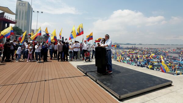 Guillermo Lasso, candidato presidencial de derecha de Ecuador - Sputnik Mundo