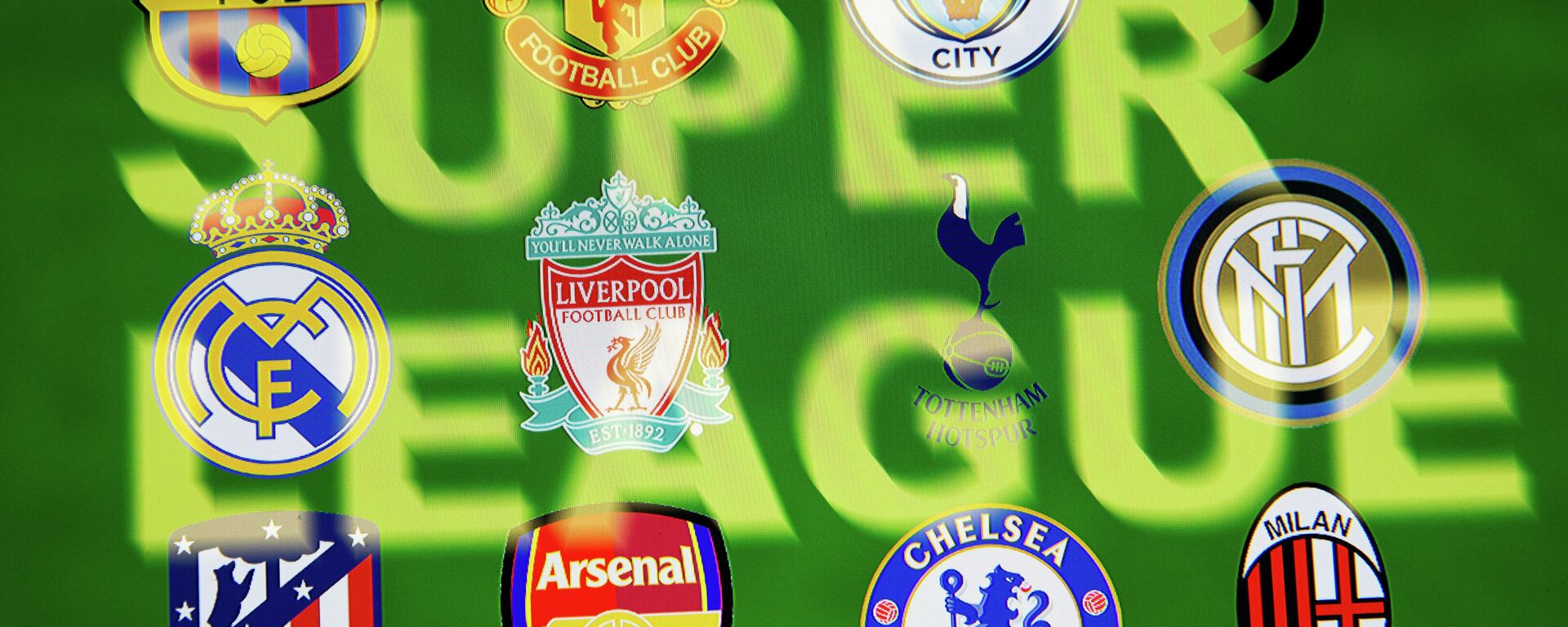 Escudos de los clubes fundadores de la Superliga europea  - Sputnik Mundo, 1920, 21.04.2021