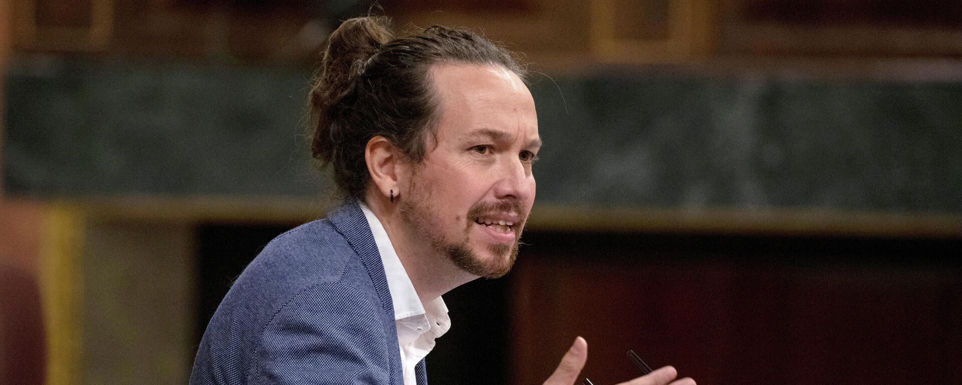 El líder de la formación española Unidas Podemos, Pablo Iglesias - Sputnik Mundo, 1920, 23.04.2021