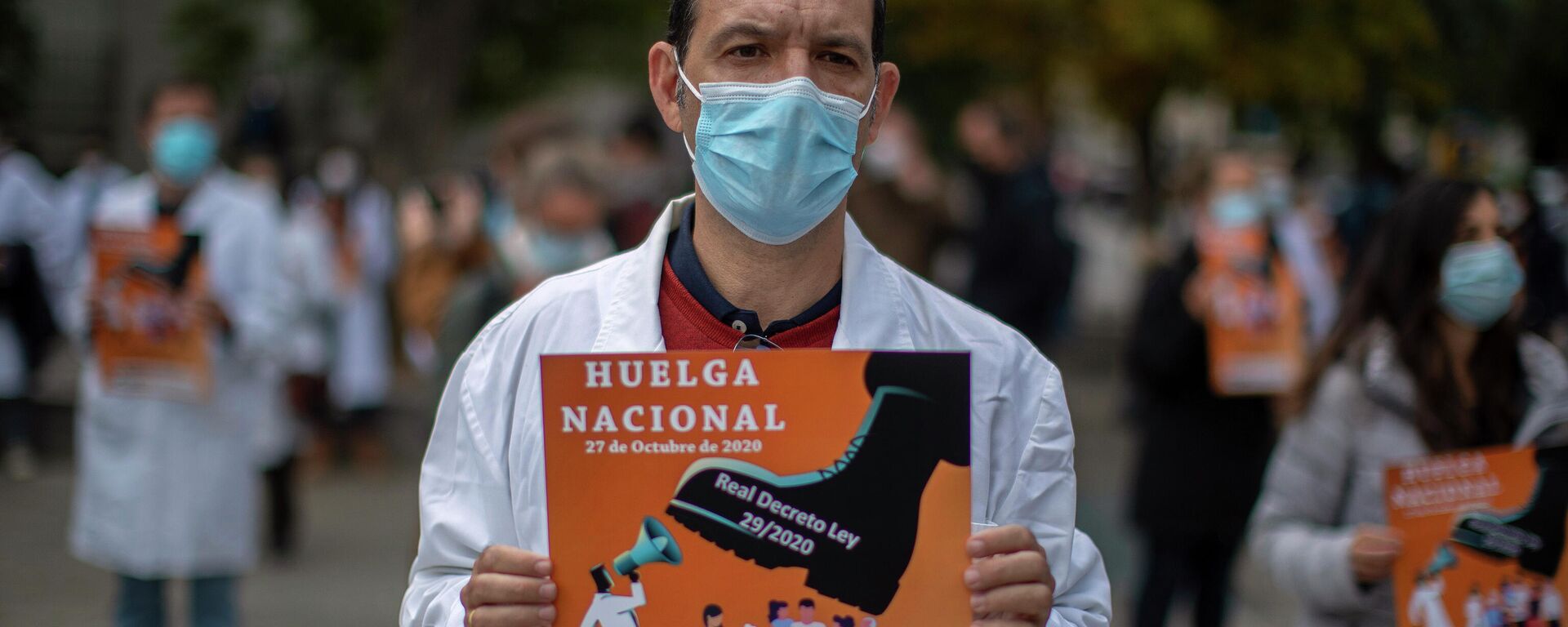 Huelga de médicos en Madrid, España - Sputnik Mundo, 1920, 27.04.2021