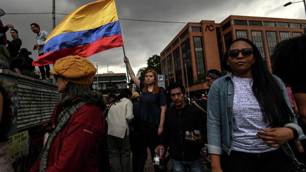 Protestas en Bogotá, Colombia - Sputnik Mundo